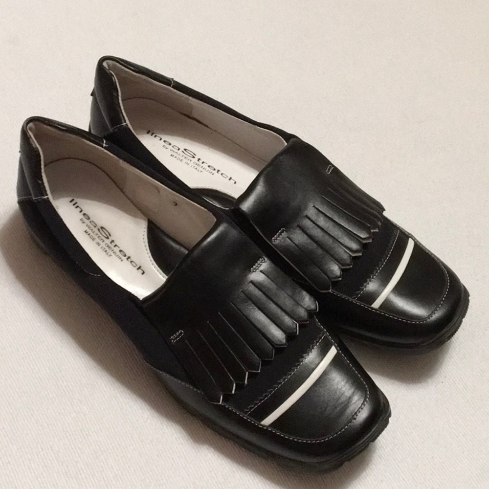 Walter Genuin linea Blk Kiltie Loafer Golf Shoe 9